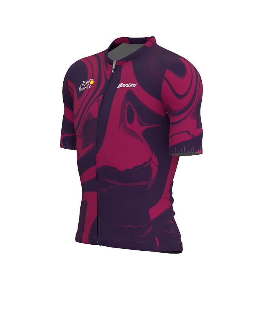 Uomo Santini Maglie Manica Corta | Bordeaux - Maglia