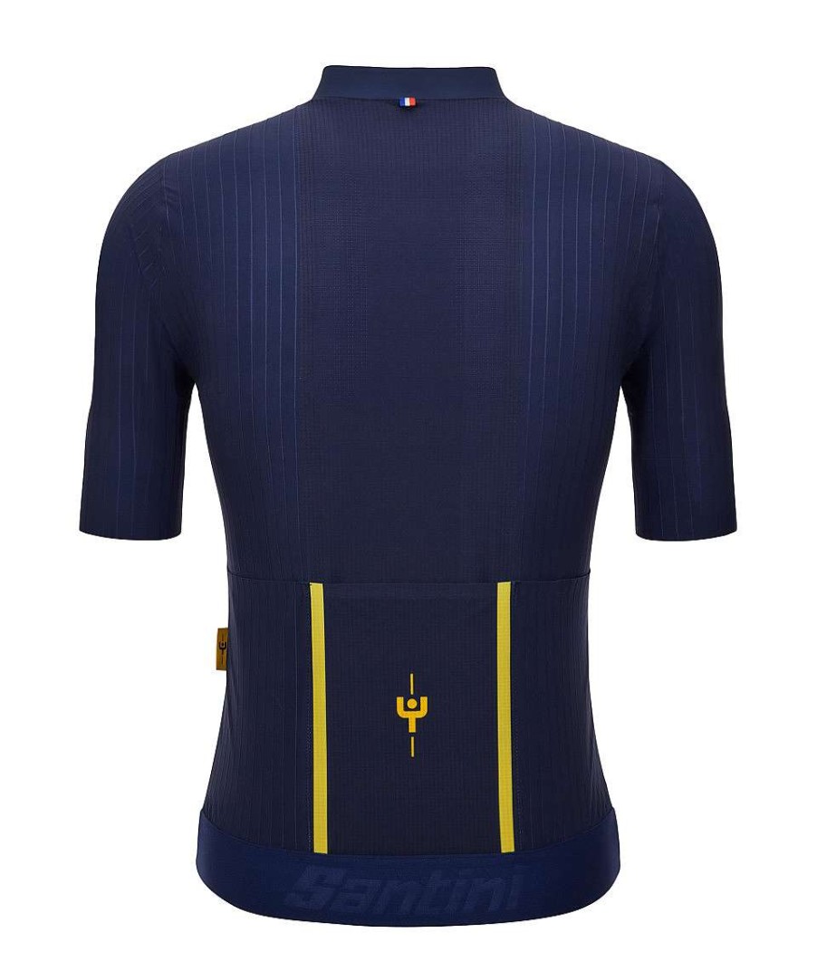 Uomo Santini Maglie Manica Corta | Maillot Jaune - Maglia