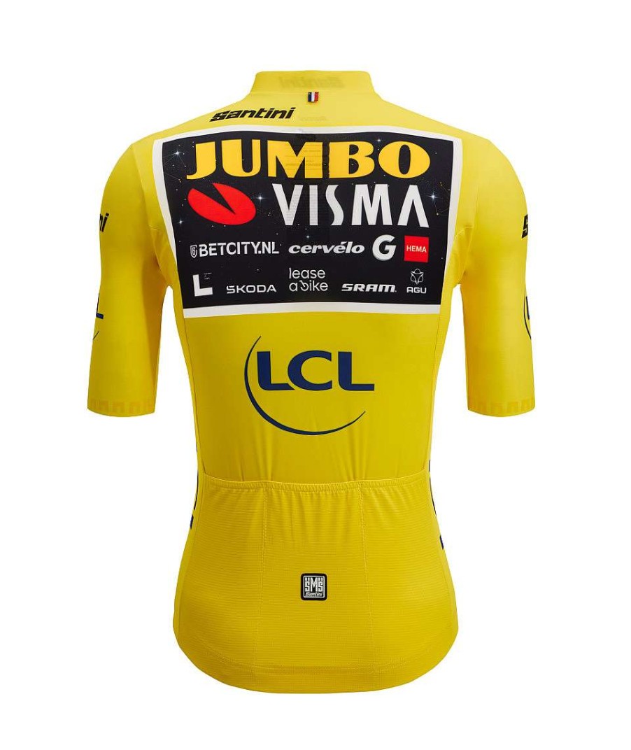 Uomo Santini Maglie Manica Corta | Tour De France 2023 - Maglia Gialla Vingegaard