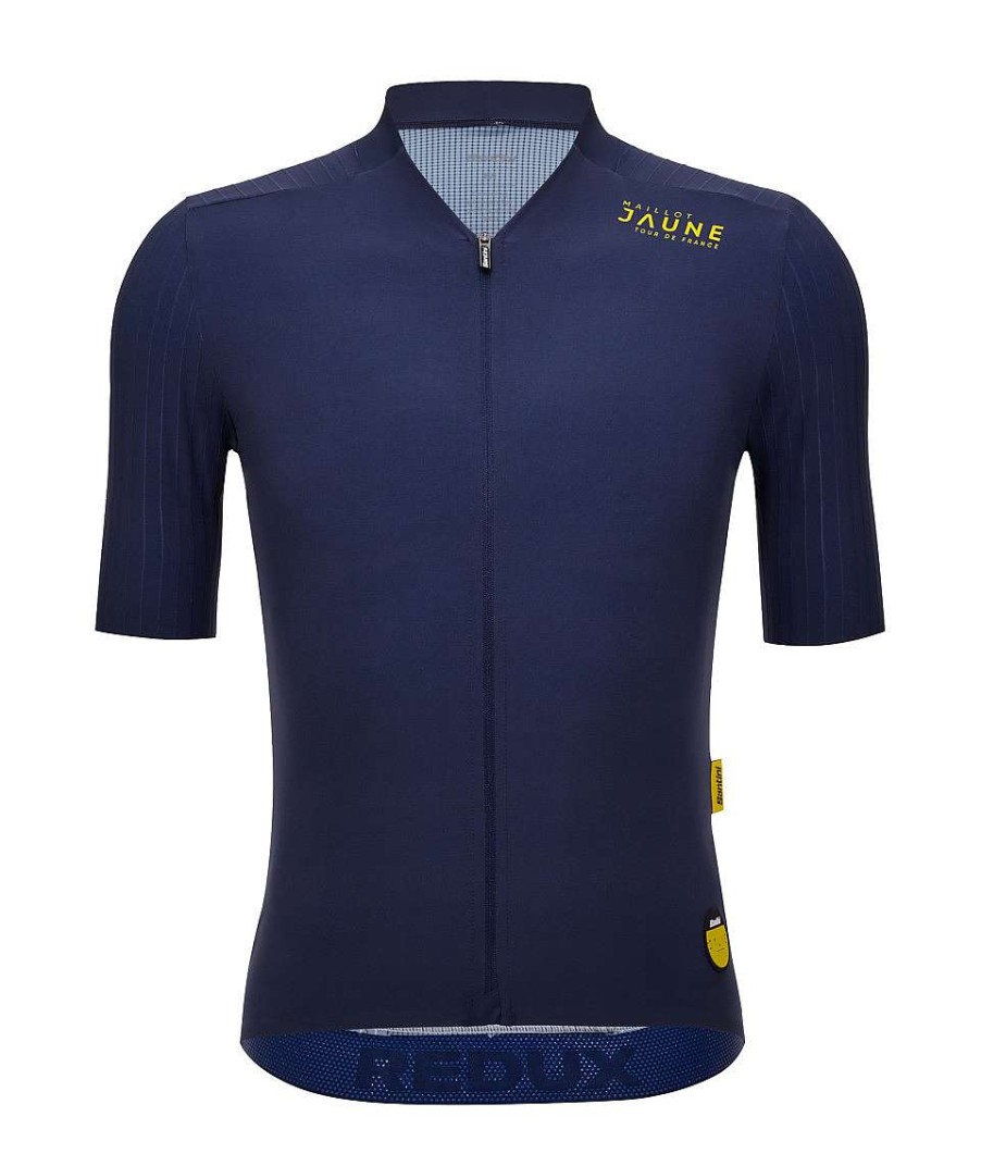 Uomo Santini Maglie Manica Corta | Maillot Jaune - Maglia