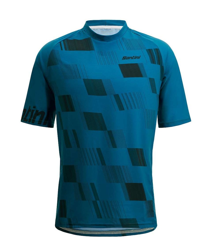 Uomo Santini Maglie Manica Corta | Fibra - Maglia Mtb