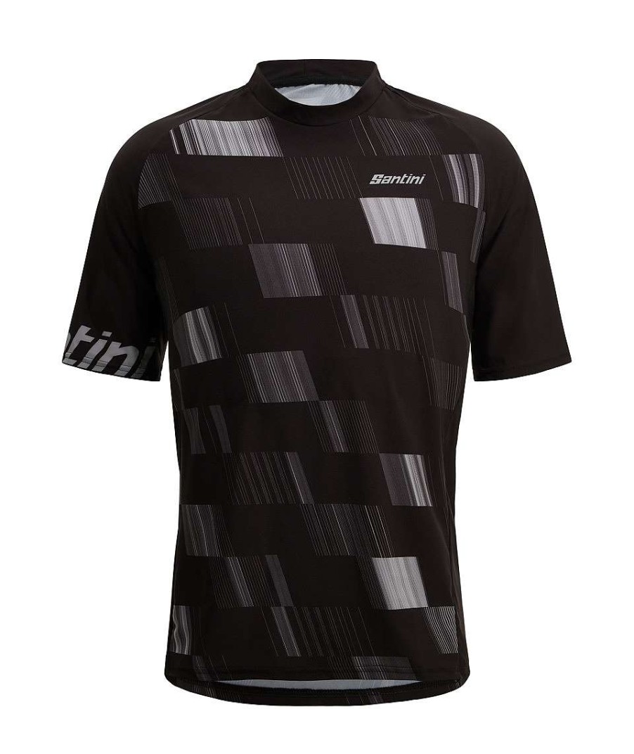 Uomo Santini Maglie Manica Corta | Fibra - Maglia Mtb