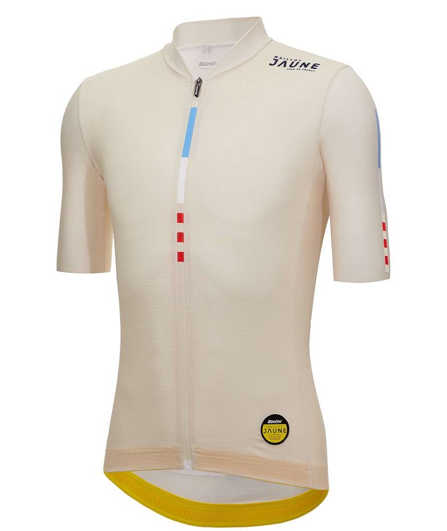 Uomo Santini Maglie Manica Corta | Maillot Jaune - Maglia M. Ventoux