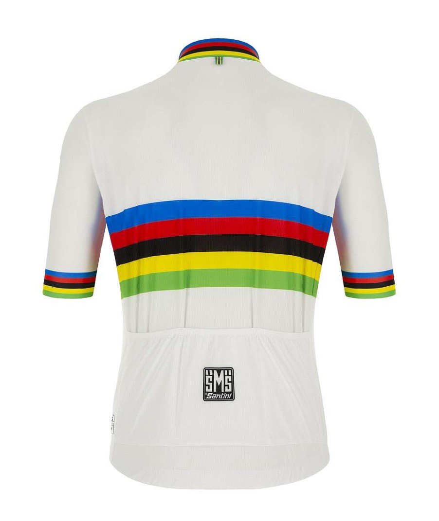 Uomo Santini Maglie Manica Corta | Uci Official Campione Del Mondo - Maglia Eco