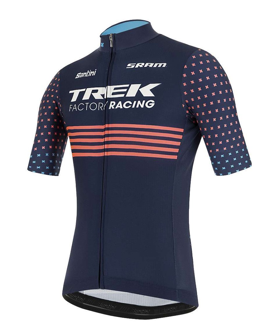 Uomo Santini Maglie Manica Corta | Trek Factory Racing Cx 2021 - Maglia Replica