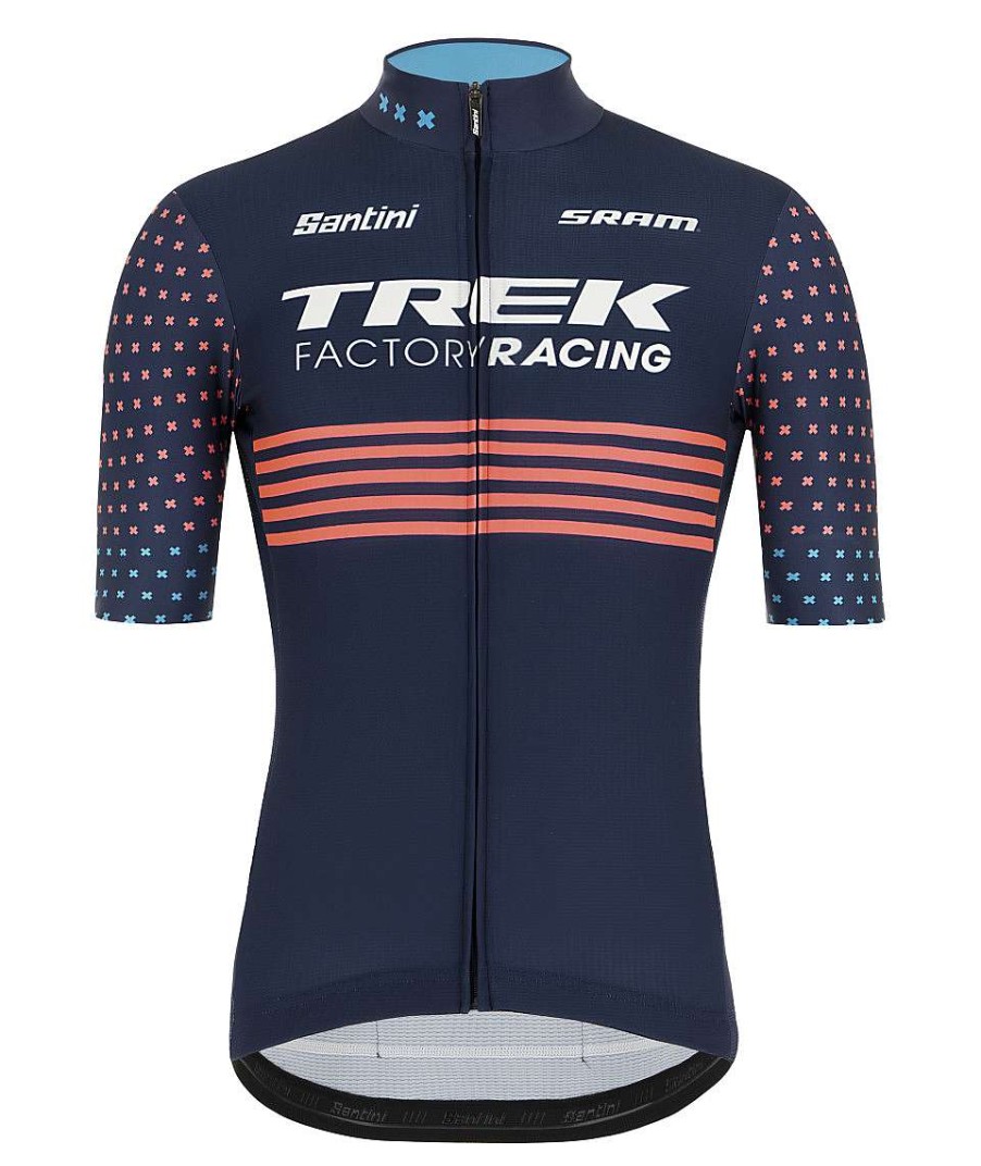 Uomo Santini Maglie Manica Corta | Trek Factory Racing Cx 2021 - Maglia Replica