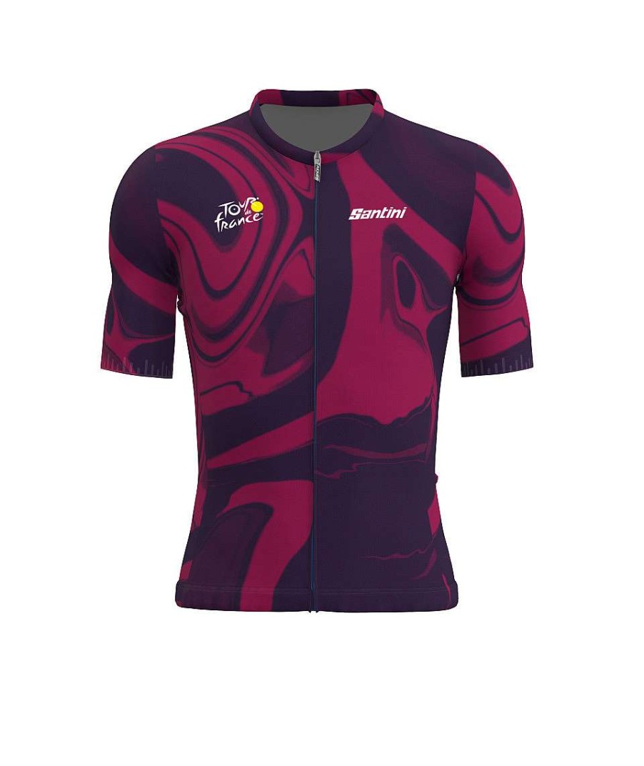 Uomo Santini Maglie Manica Corta | Bordeaux - Maglia