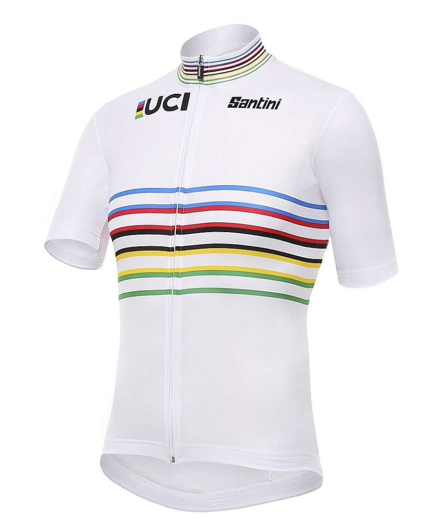 Uomo Santini Maglie Manica Corta | Uci Official Campione Del Mondo Master - Maglia