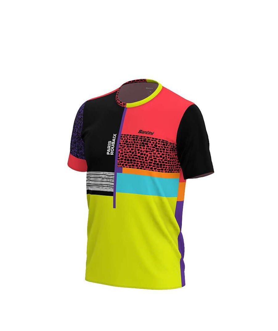 Uomo Santini Maglie Manica Corta | Paris Roubaix Forger Des Heroes - Tech T-Shirt