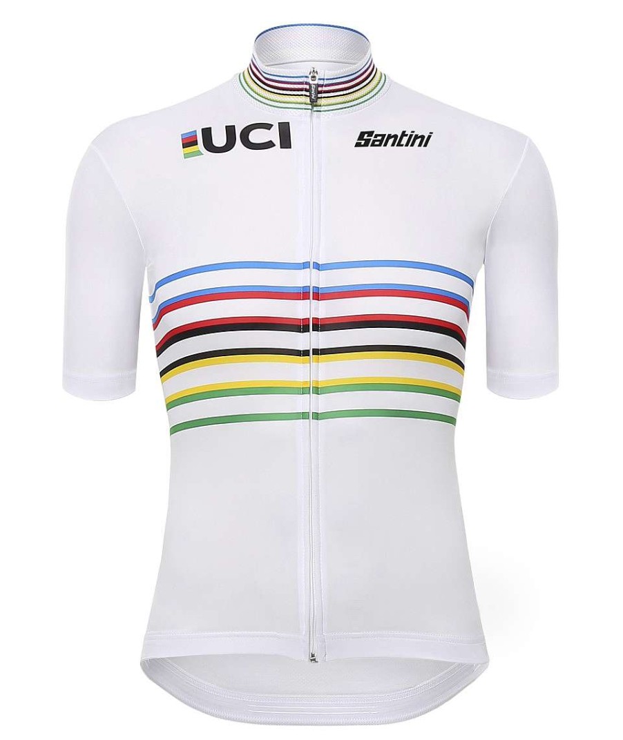 Uomo Santini Maglie Manica Corta | Uci Official Campione Del Mondo Master - Maglia